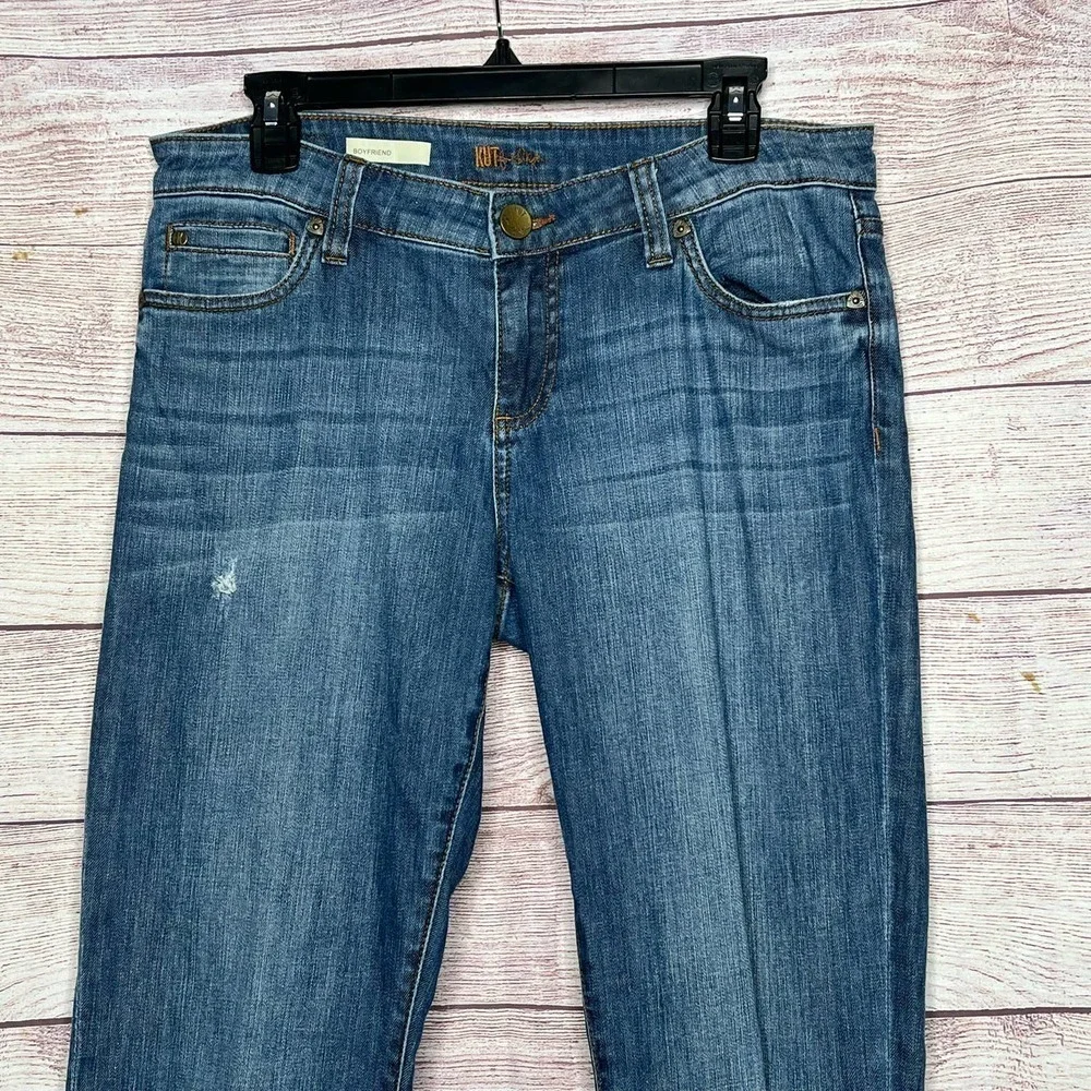 KUT from the Kloth Women's Blue Denim Boyfriend Jeans Size 8